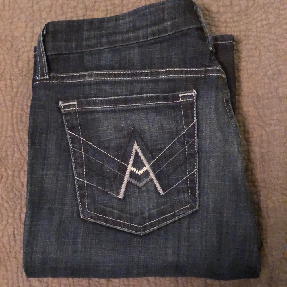 7 for all man kind dark wash jeans